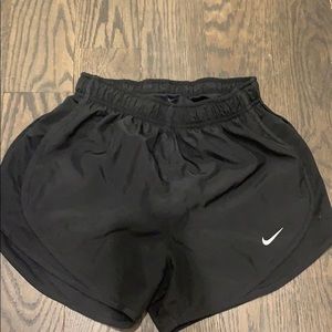 Black Nike athletic shorts
